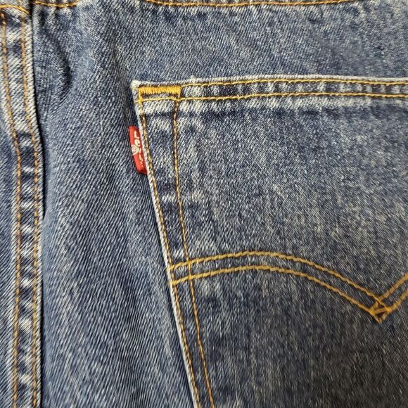 Levi's Men's 501 Straight Jeans - Blue Size 38 - Picture 6 of 14